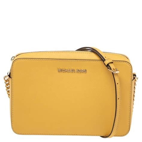 Michael Kors yellow crossbody purse